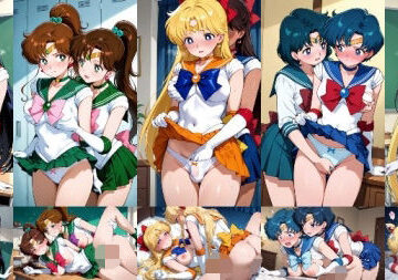 人工智楽団|セーラー戦士が悪の美少女戦士にふたなり乱暴される（おまけCG付き）❤ふたなり 評価レベル