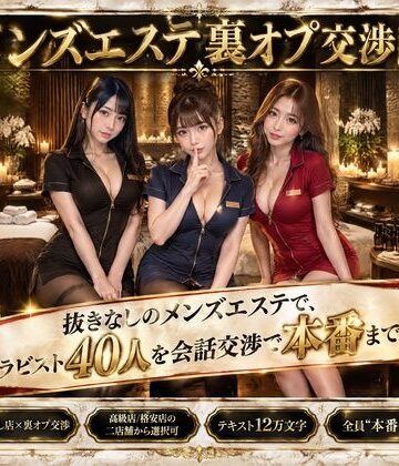 流出保管庫|メンズエステ裏オプ交渉師〜抜きなしの店で、セラピスト40人を本番まで落とす〜❤人妻・主婦 評価レベル